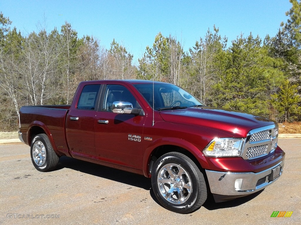 2018 1500 Laramie Quad Cab 4x4 - Delmonico Red Pearl / Black photo #4