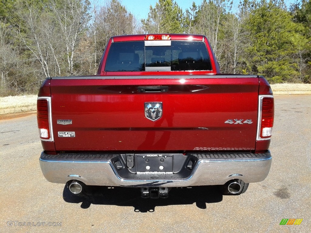 2018 1500 Laramie Quad Cab 4x4 - Delmonico Red Pearl / Black photo #7