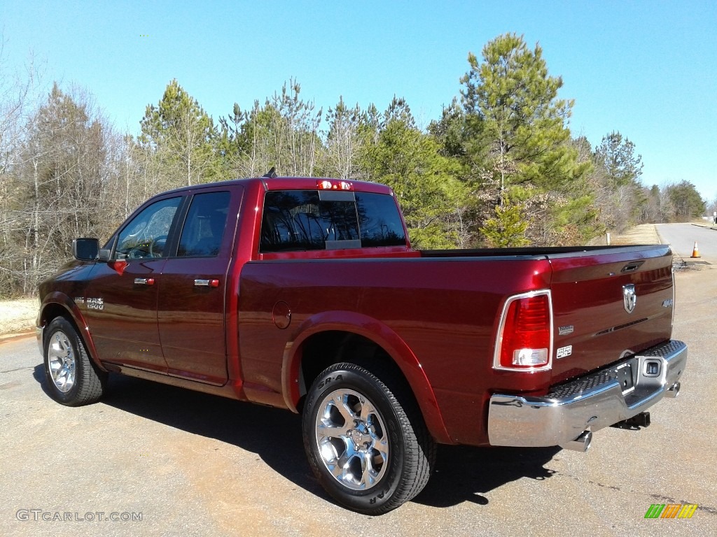 2018 1500 Laramie Quad Cab 4x4 - Delmonico Red Pearl / Black photo #8