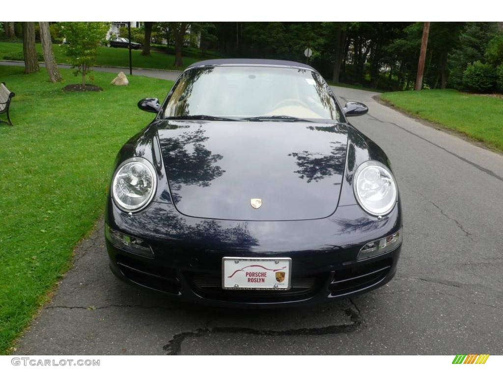 2008 911 Carrera 4 Cabriolet - Midnight Blue Metallic / Sand Beige photo #2