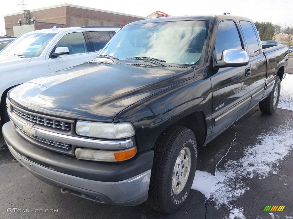2000 Silverado 1500 LT Extended Cab 4x4 - Onyx Black / Graphite photo #6