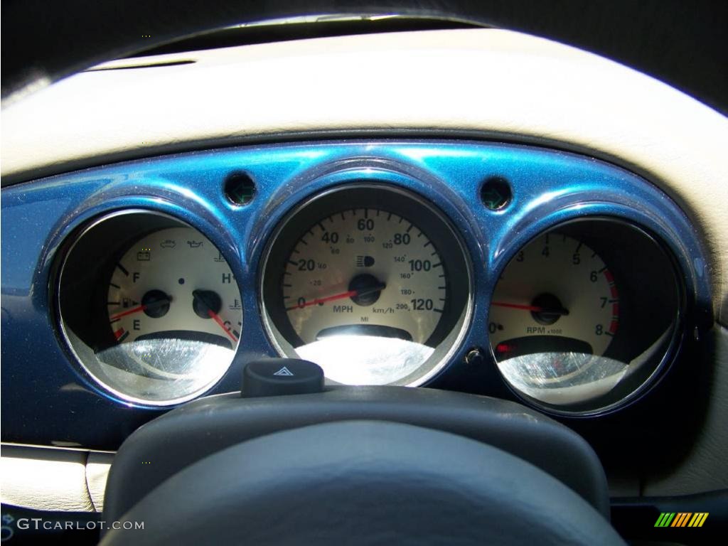 2003 PT Cruiser Touring - Patriot Blue Pearl / Taupe/Pearl Beige photo #12
