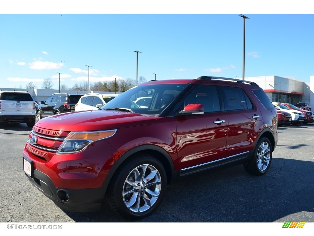 2014 Explorer Limited - Ruby Red / Charcoal Black photo #6
