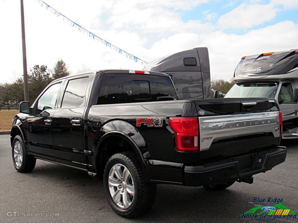 2018 F150 Platinum SuperCrew 4x4 - Shadow Black / Black photo #3