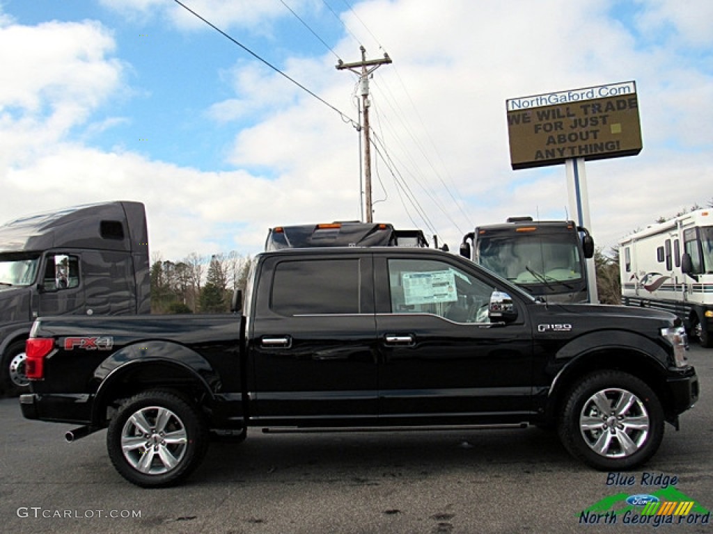 2018 F150 Platinum SuperCrew 4x4 - Shadow Black / Black photo #6