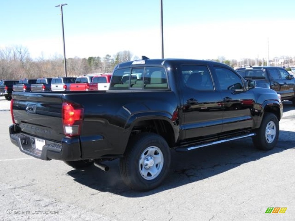 2018 Tacoma SR Double Cab - Midnight Black Metallic / Cement Gray photo #22