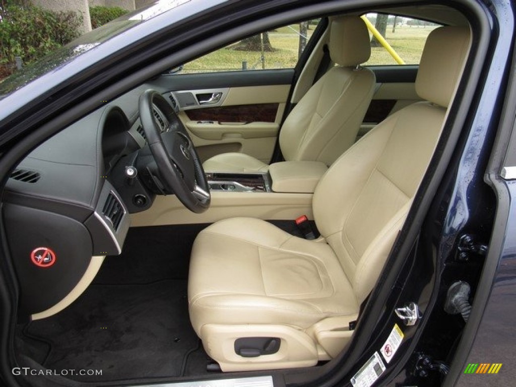 2015 XF 2.0T Premium - Dark Sapphire Metallic / Barley/Warm Charcoal photo #4