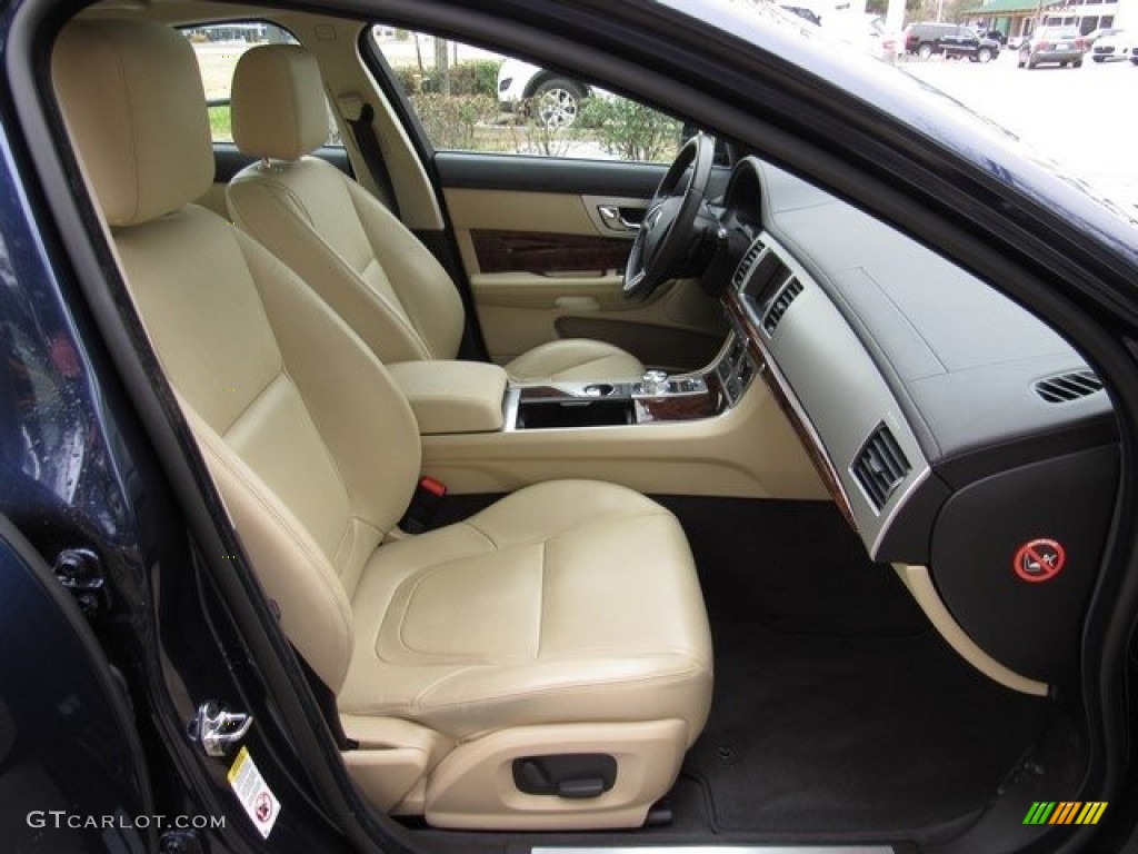 2015 XF 2.0T Premium - Dark Sapphire Metallic / Barley/Warm Charcoal photo #6