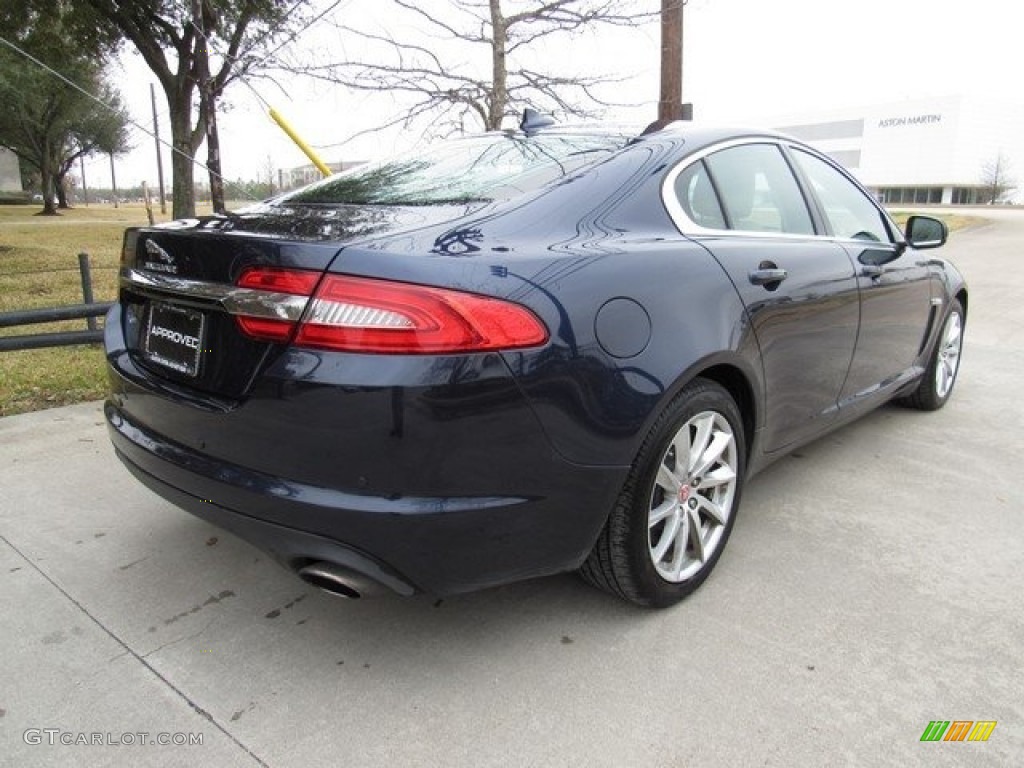 2015 XF 2.0T Premium - Dark Sapphire Metallic / Barley/Warm Charcoal photo #8