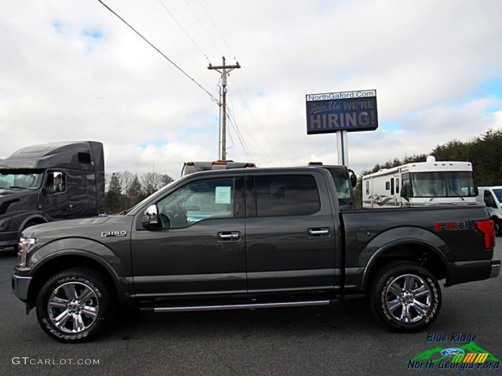 2018 F150 Lariat SuperCrew 4x4 - Magnetic / Black photo #2