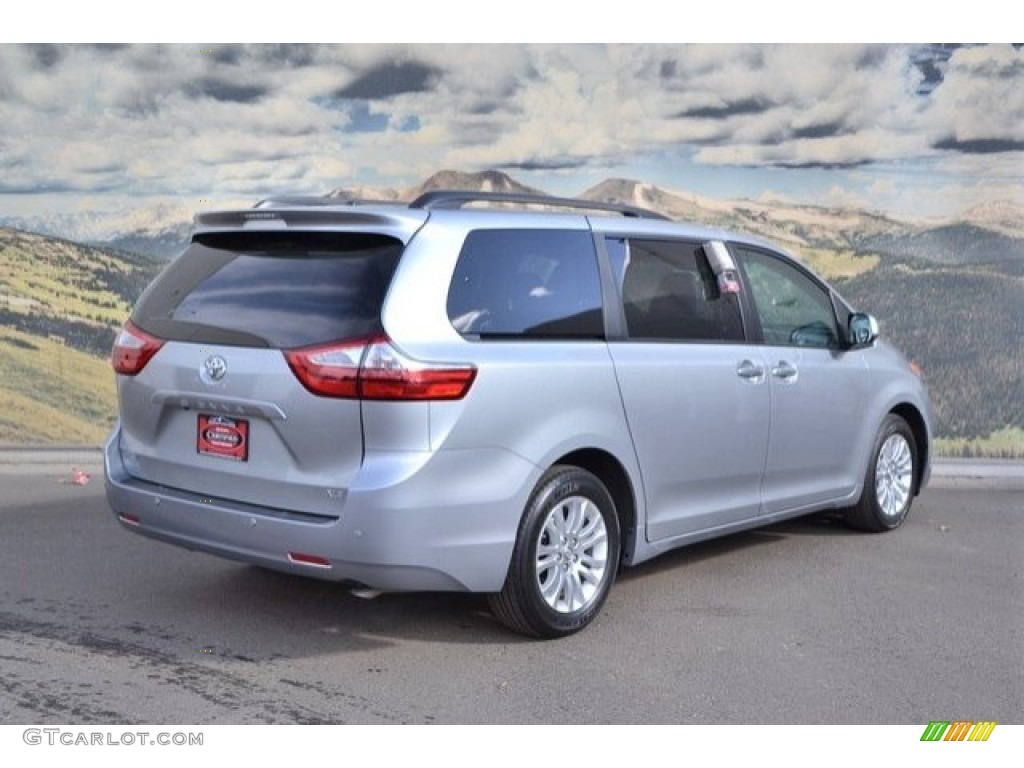 2016 Sienna XLE Premium - Silver Sky Metallic / Ash photo #3