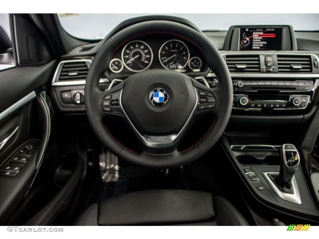 2017 3 Series 330i Sedan - Glacier Silver Metallic / Black photo #4