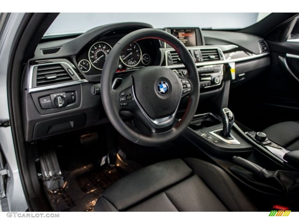 2017 3 Series 330i Sedan - Glacier Silver Metallic / Black photo #15