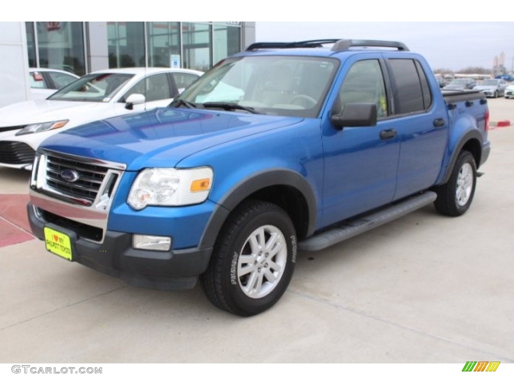 2010 Explorer Sport Trac XLT - Blue Flame Metallic / Charcoal Black photo #3