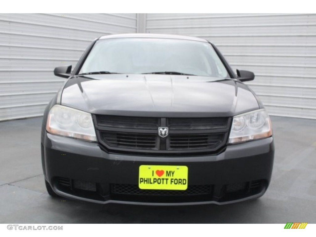 2010 Avenger SXT - Brilliant Black Crystal Pearl / Dark Slate Gray photo #2