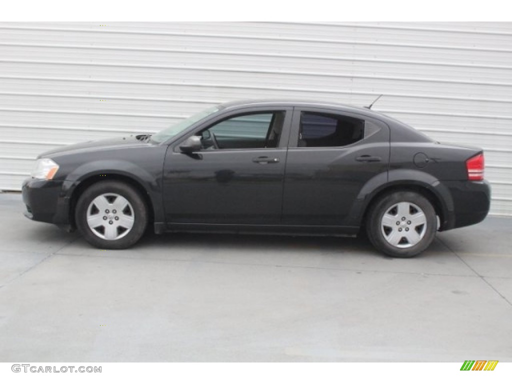 2010 Avenger SXT - Brilliant Black Crystal Pearl / Dark Slate Gray photo #4