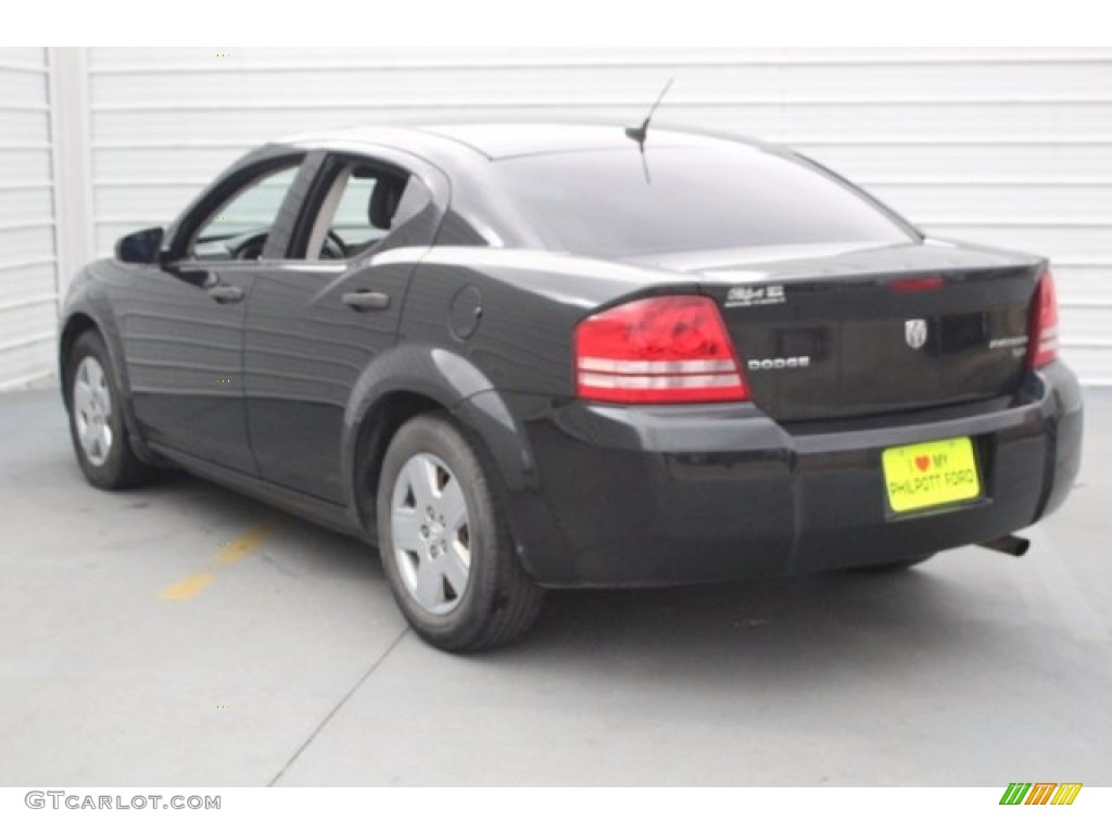 2010 Avenger SXT - Brilliant Black Crystal Pearl / Dark Slate Gray photo #7