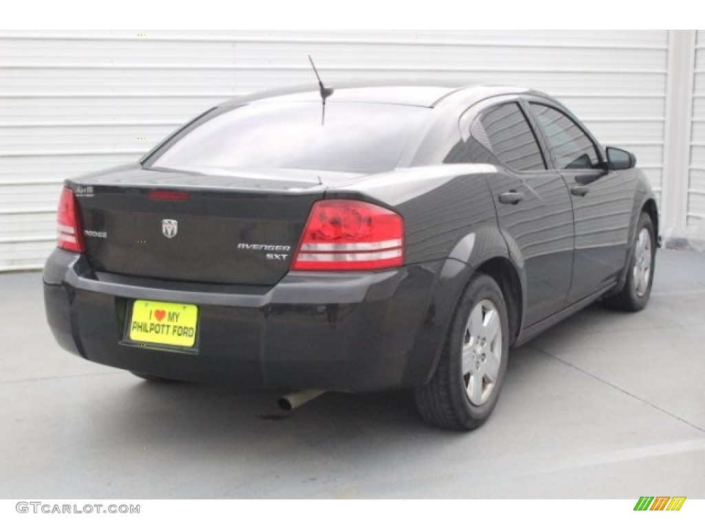 2010 Avenger SXT - Brilliant Black Crystal Pearl / Dark Slate Gray photo #9