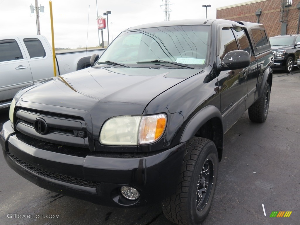 2003 Tundra SR5 Access Cab 4x4 - Black / Gray photo #6