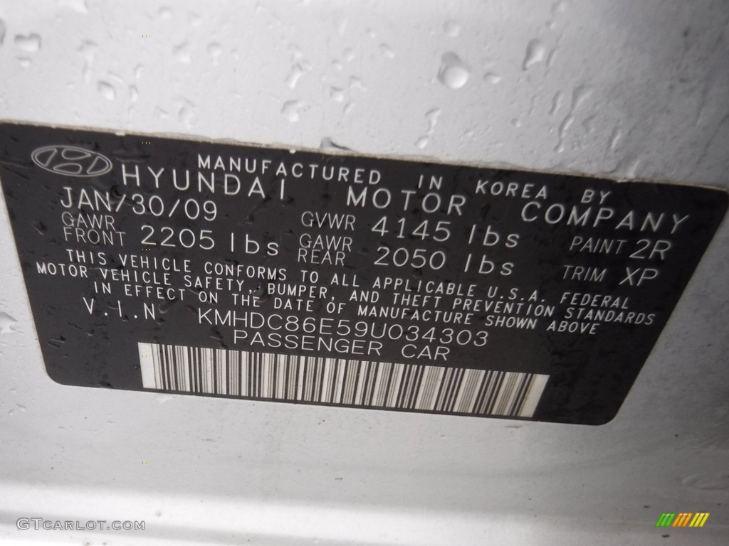 2009 Elantra Touring - Quicksilver / Black photo #19