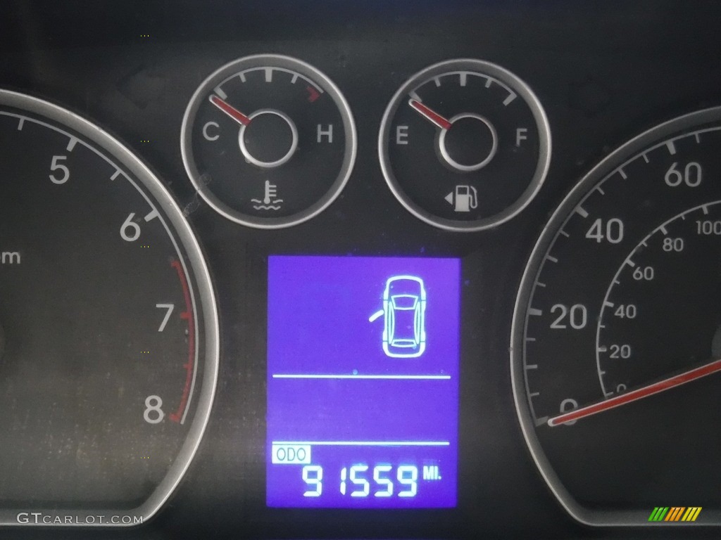 2009 Elantra Touring - Quicksilver / Black photo #20