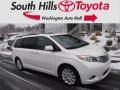 2015 Blizzard White Pearl Toyota Sienna Limited AWD  photo #1