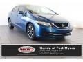 Dyno Blue Pearl 2013 Honda Civic EX Sedan