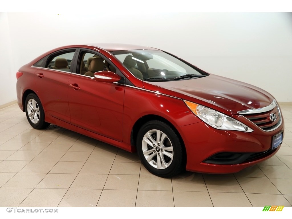 2014 Sonata GLS - Venetian Red / Camel photo #1