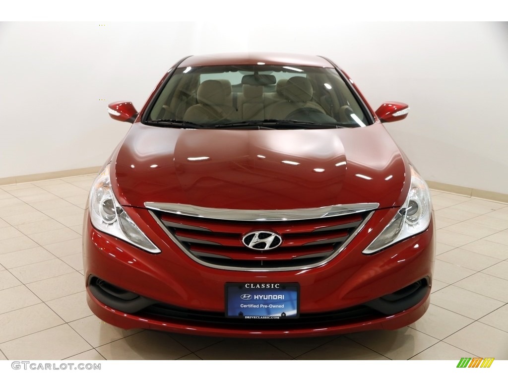 2014 Sonata GLS - Venetian Red / Camel photo #2