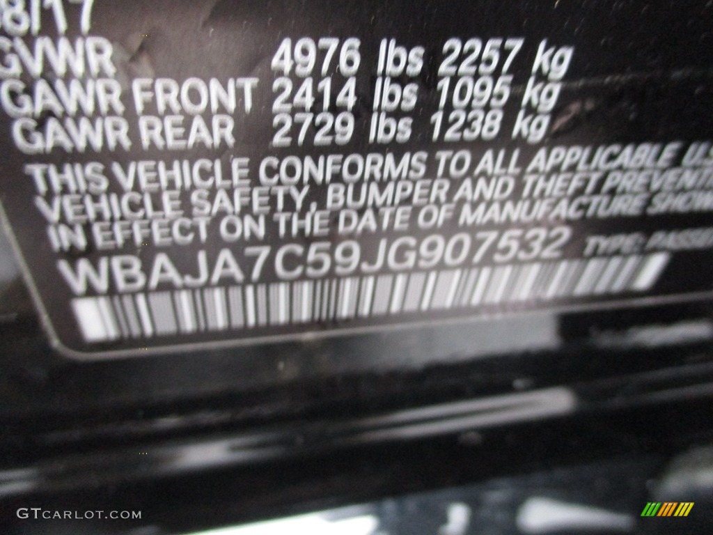 2018 5 Series 530i xDrive Sedan - Jet Black / Black photo #19