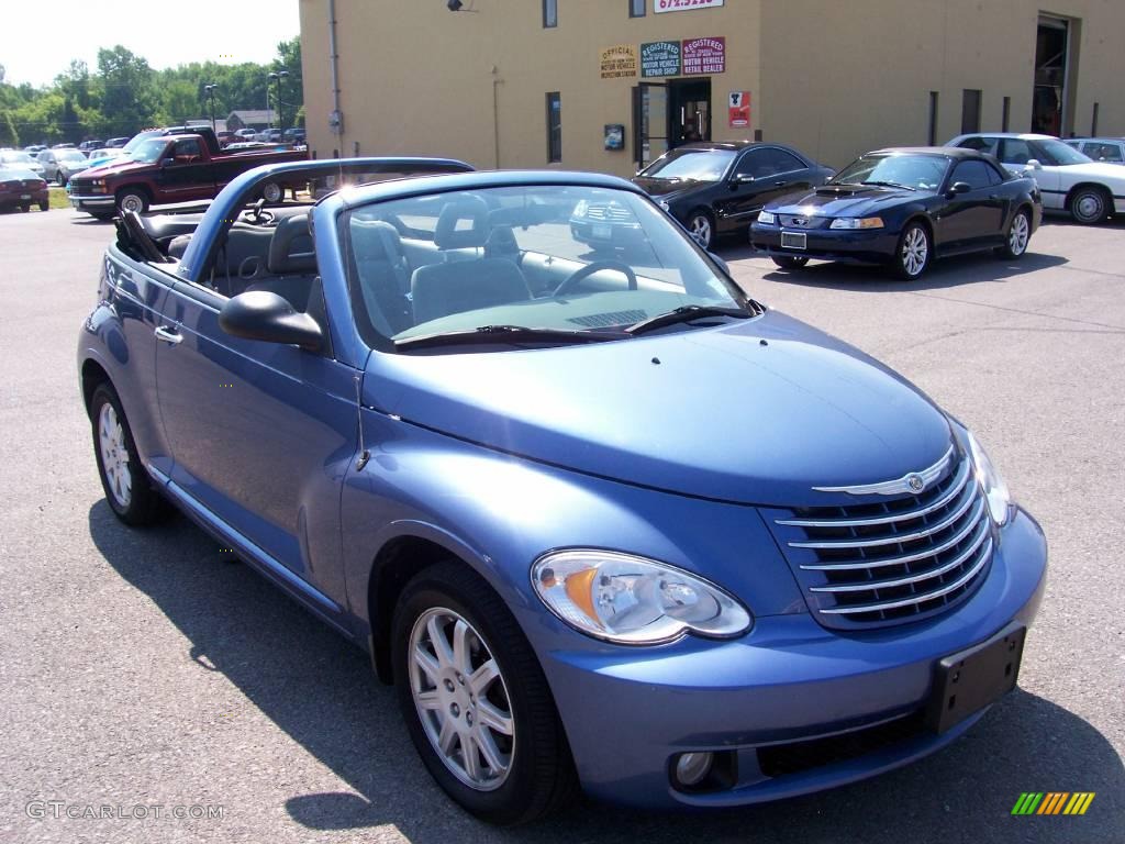 2007 PT Cruiser Touring Convertible - Marine Blue Pearl / Pastel Slate Gray photo #12