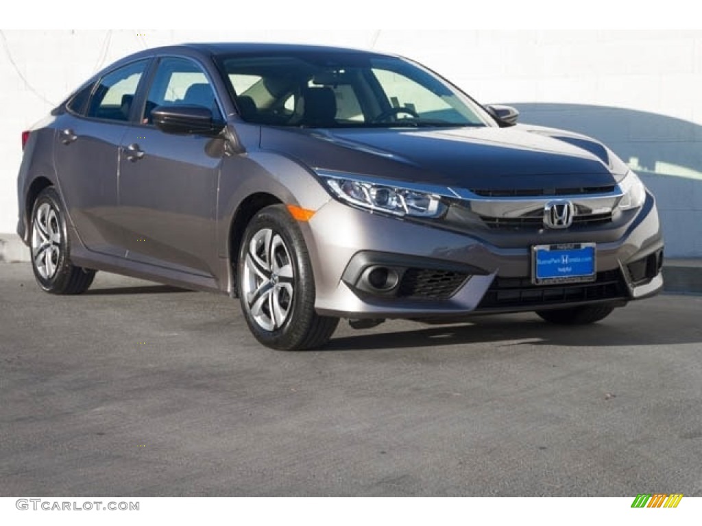 Modern Steel Metallic 2018 Honda Civic LX Sedan Exterior Photo #125297850