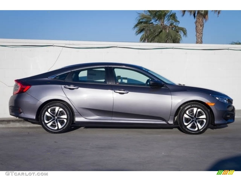 Modern Steel Metallic 2018 Honda Civic LX Sedan Exterior Photo #125297928