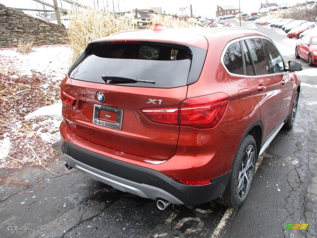 2018 X1 xDrive28i - Sunset Orange Metallic / Black photo #3