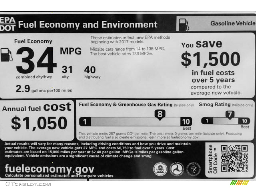 2018 Honda Civic LX Sedan Info Tag Photo #125298465