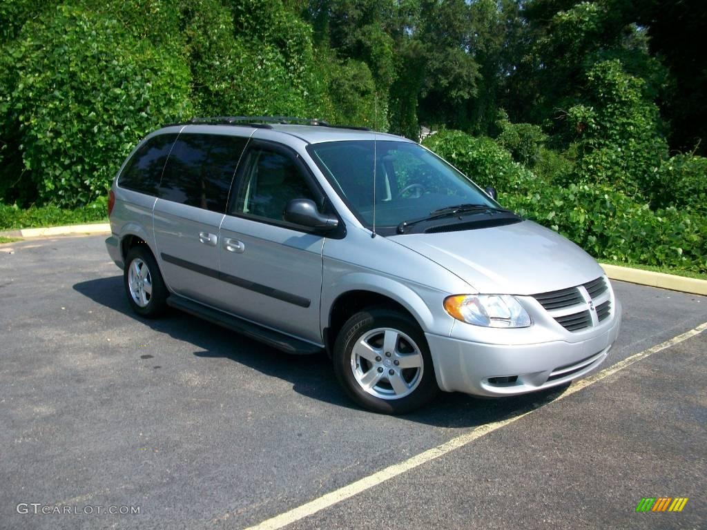 Bright Silver Metallic Dodge Caravan