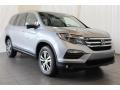 2018 Lunar Silver Metallic Honda Pilot EX-L AWD  photo #2