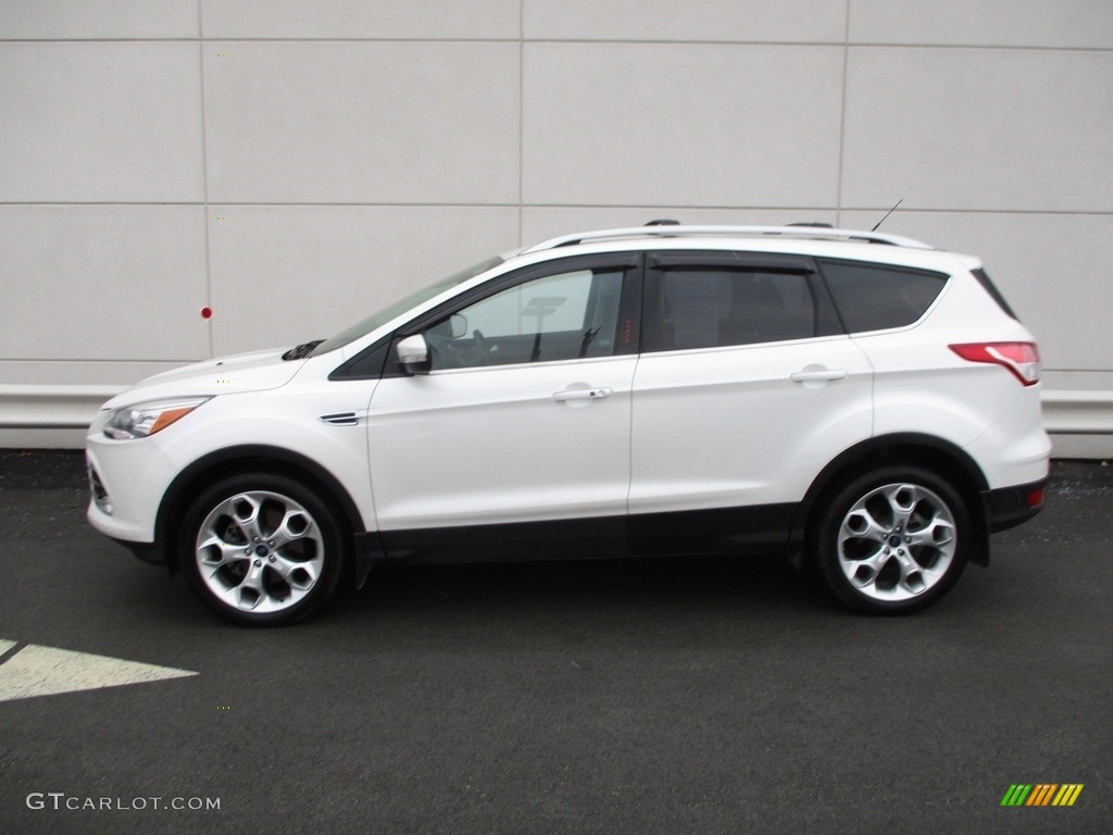 2014 Escape Titanium 2.0L EcoBoost 4WD - White Platinum / Charcoal Black photo #2