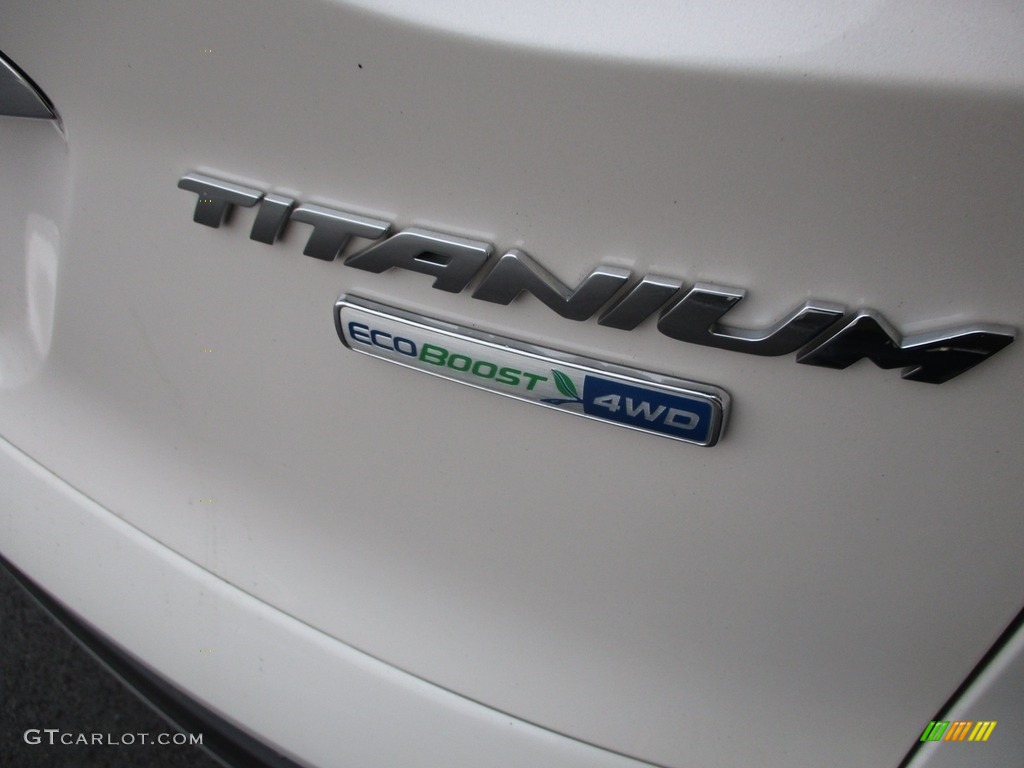 2014 Escape Titanium 2.0L EcoBoost 4WD - White Platinum / Charcoal Black photo #6