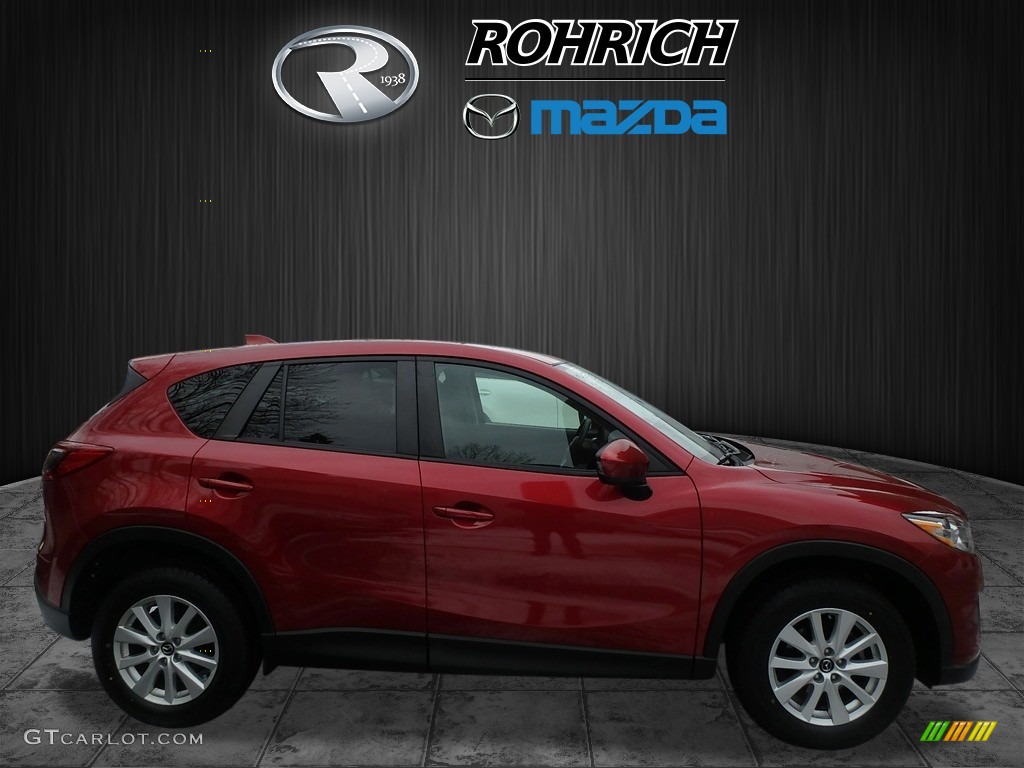2013 CX-5 Touring AWD - Zeal Red Mica / Black photo #2