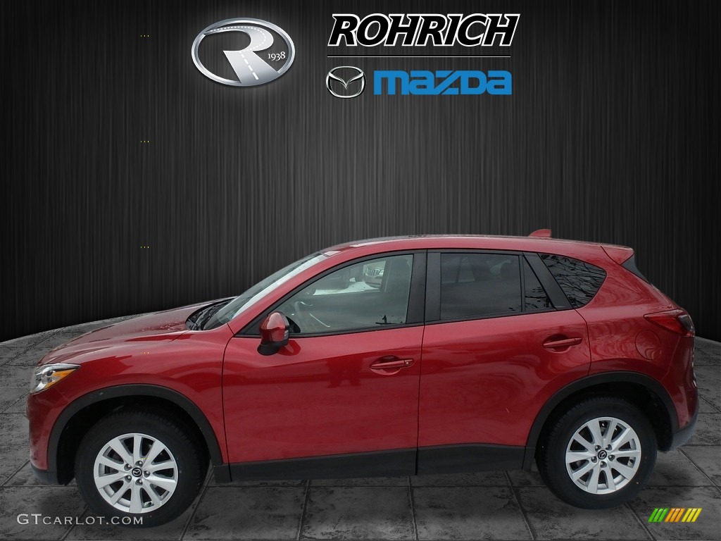 2013 CX-5 Touring AWD - Zeal Red Mica / Black photo #4