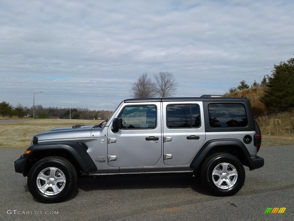 Billet Silver Metallic 2018 Jeep Wrangler Unlimited Sport 4x4 Exterior Photo #125306364
