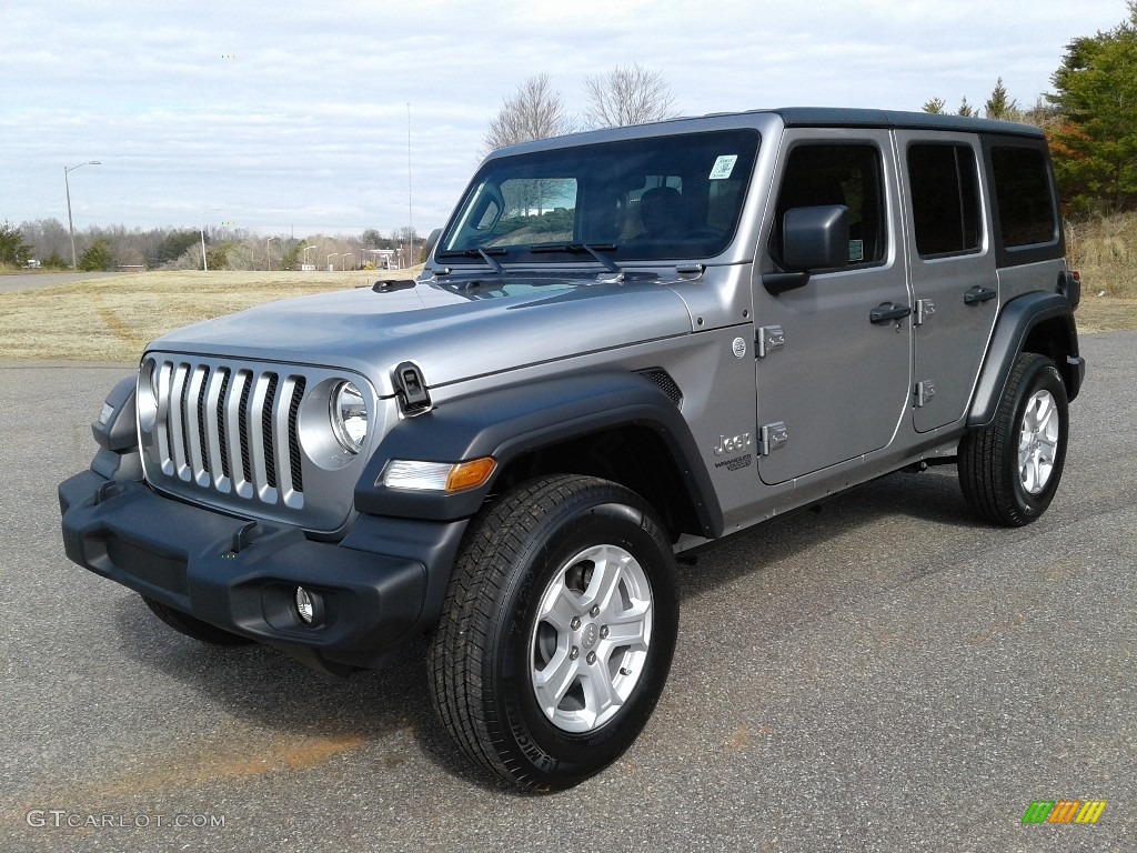 Billet Silver Metallic 2018 Jeep Wrangler Unlimited Sport 4x4 Exterior Photo #125306397