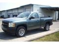 2006 Blue Granite Metallic Chevrolet Silverado 1500 Work Truck Regular Cab 4x4  photo #3