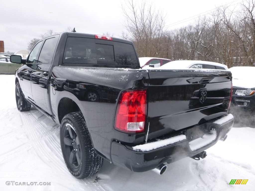 2018 1500 Big Horn Crew Cab 4x4 - Brilliant Black Crystal Pearl / Black/Diesel Gray photo #3