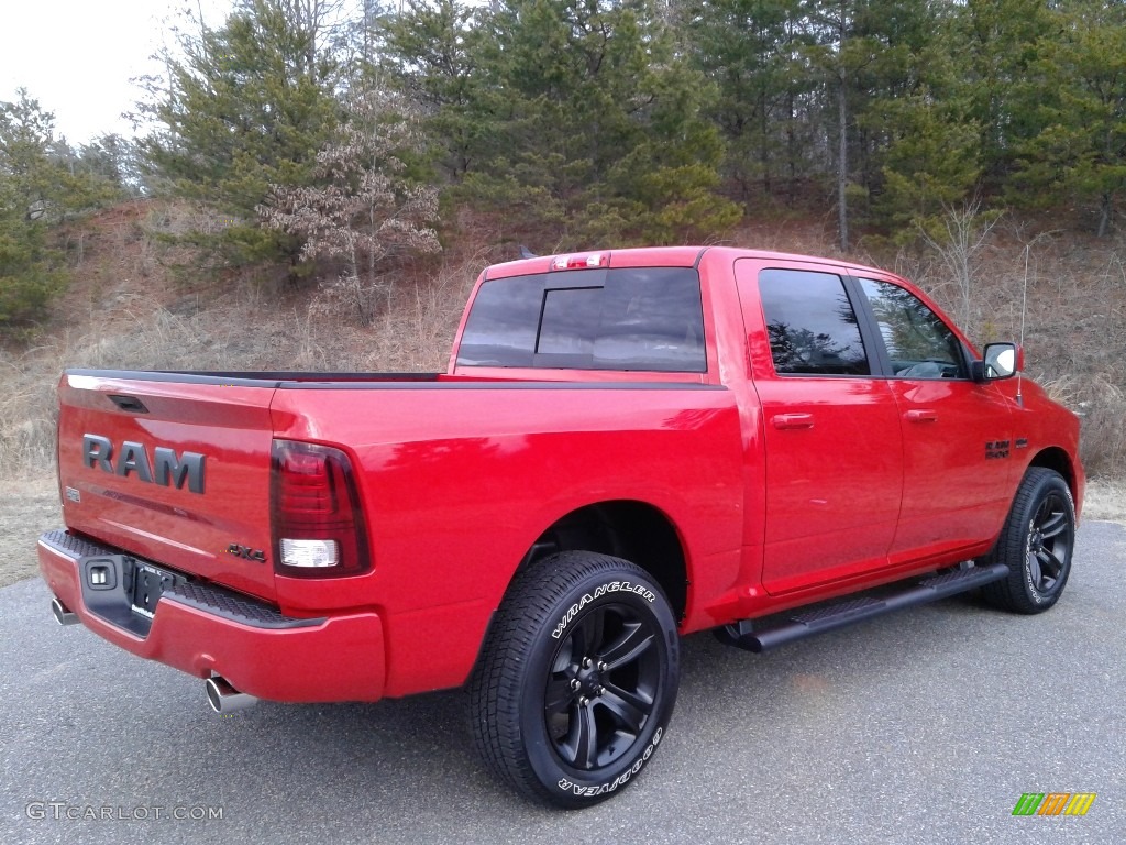 2018 1500 Sport Crew Cab 4x4 - Flame Red / Black photo #6
