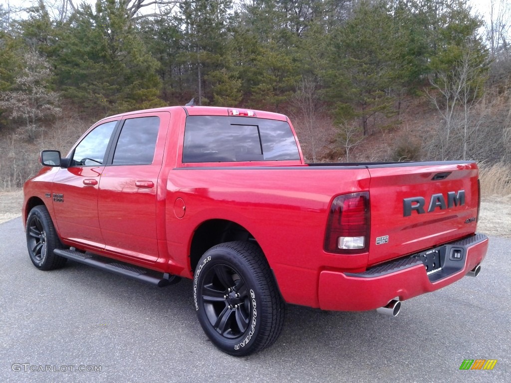 2018 1500 Sport Crew Cab 4x4 - Flame Red / Black photo #8