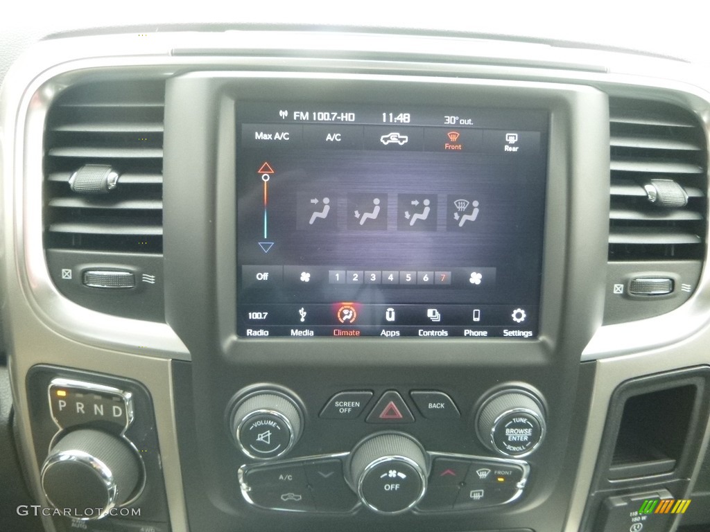 2018 1500 Big Horn Crew Cab 4x4 - Brilliant Black Crystal Pearl / Black/Diesel Gray photo #15