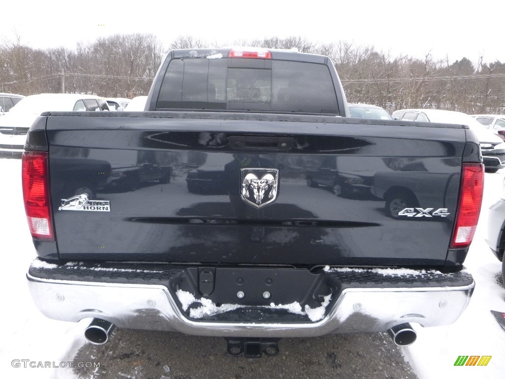 2018 1500 Big Horn Crew Cab 4x4 - Maximum Steel Metallic / Black/Diesel Gray photo #4
