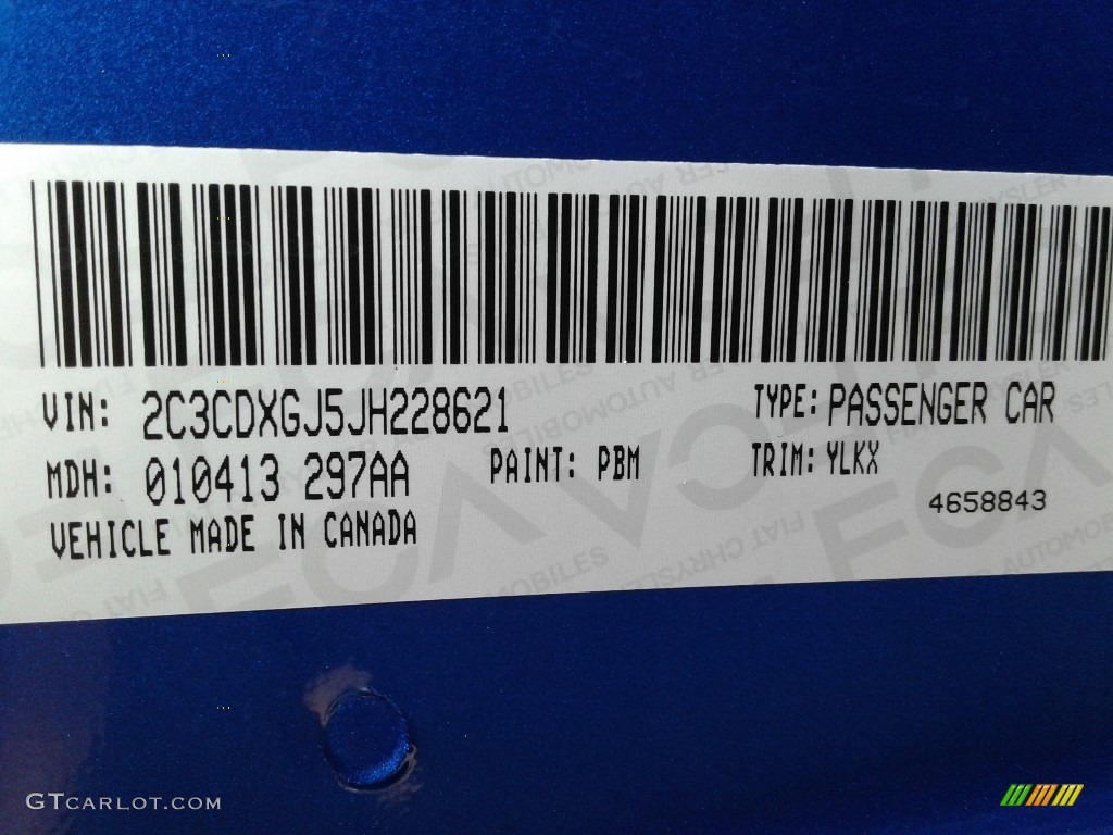 2018 IndiGo Blue Dodge Charger Daytona 392 #125289170